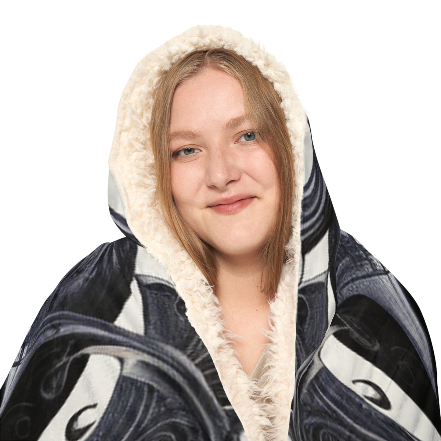 Snuggle Hooded Blanket Skull Treble Clef 1