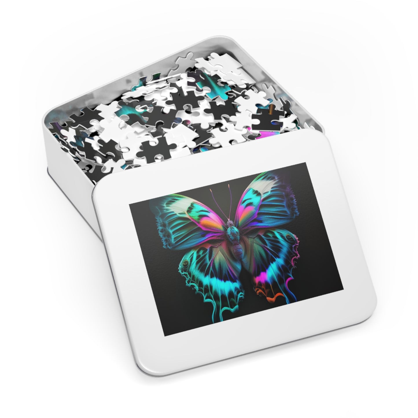 Jigsaw Puzzle (30, 110, 252, 500,1000-Piece) Neon Butterfly Fusion 4