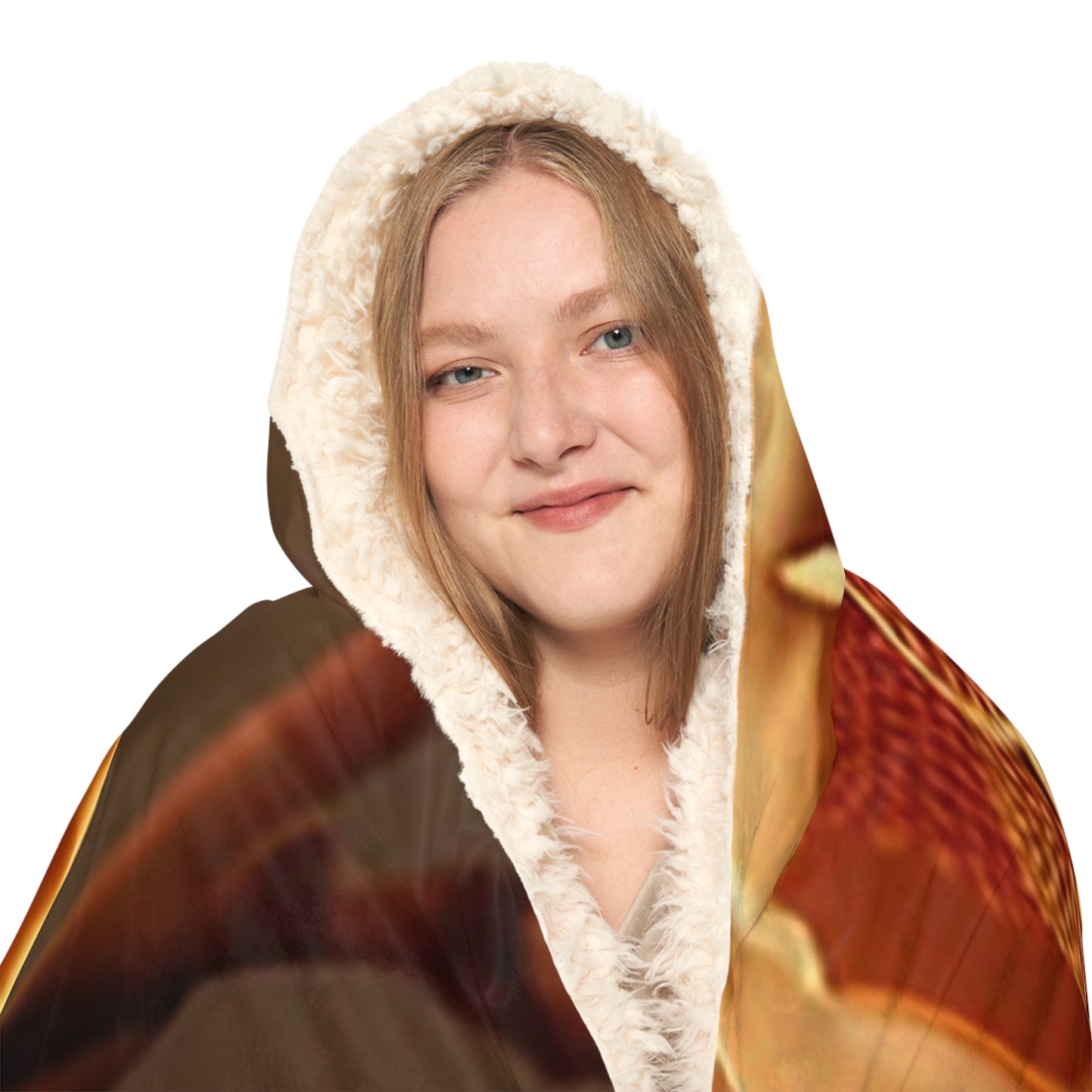 Snuggle Hooded Blanket orchid pedals 4