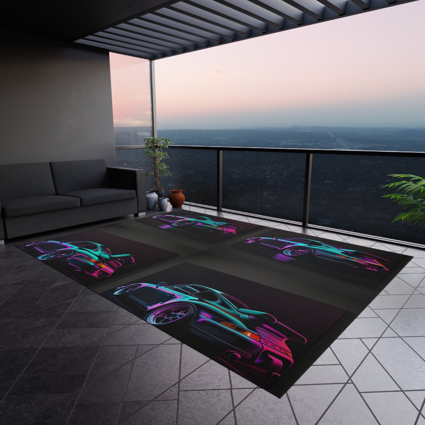 Outdoor Rug Porsche Purple 5