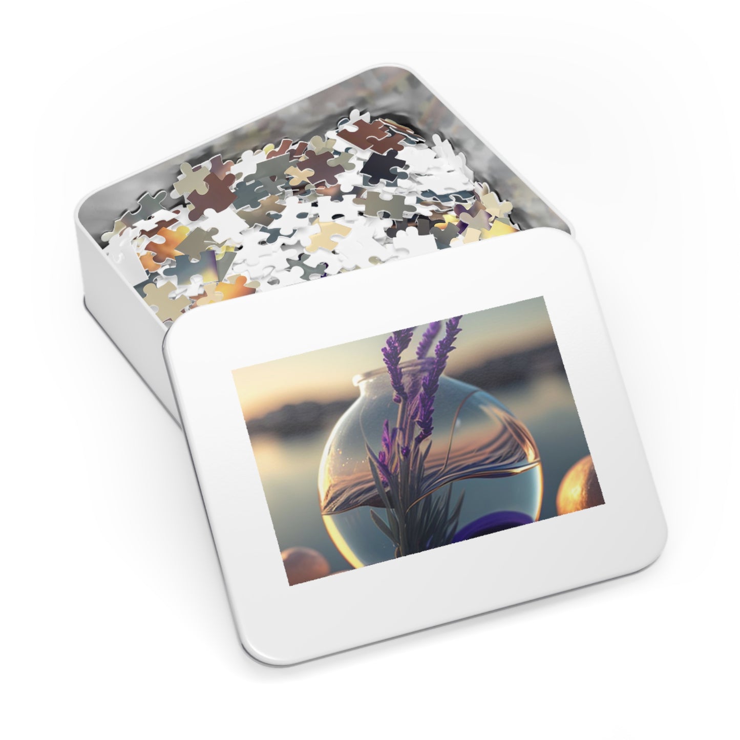 Jigsaw Puzzle (30, 110, 252, 500,1000-Piece) Lavender in a vase 3