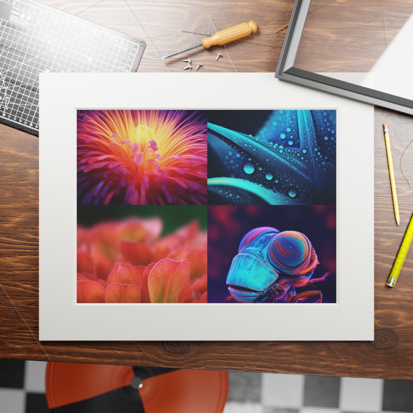 Fine Art Prints (Passepartout Paper Frame) Macro Life Photo 2