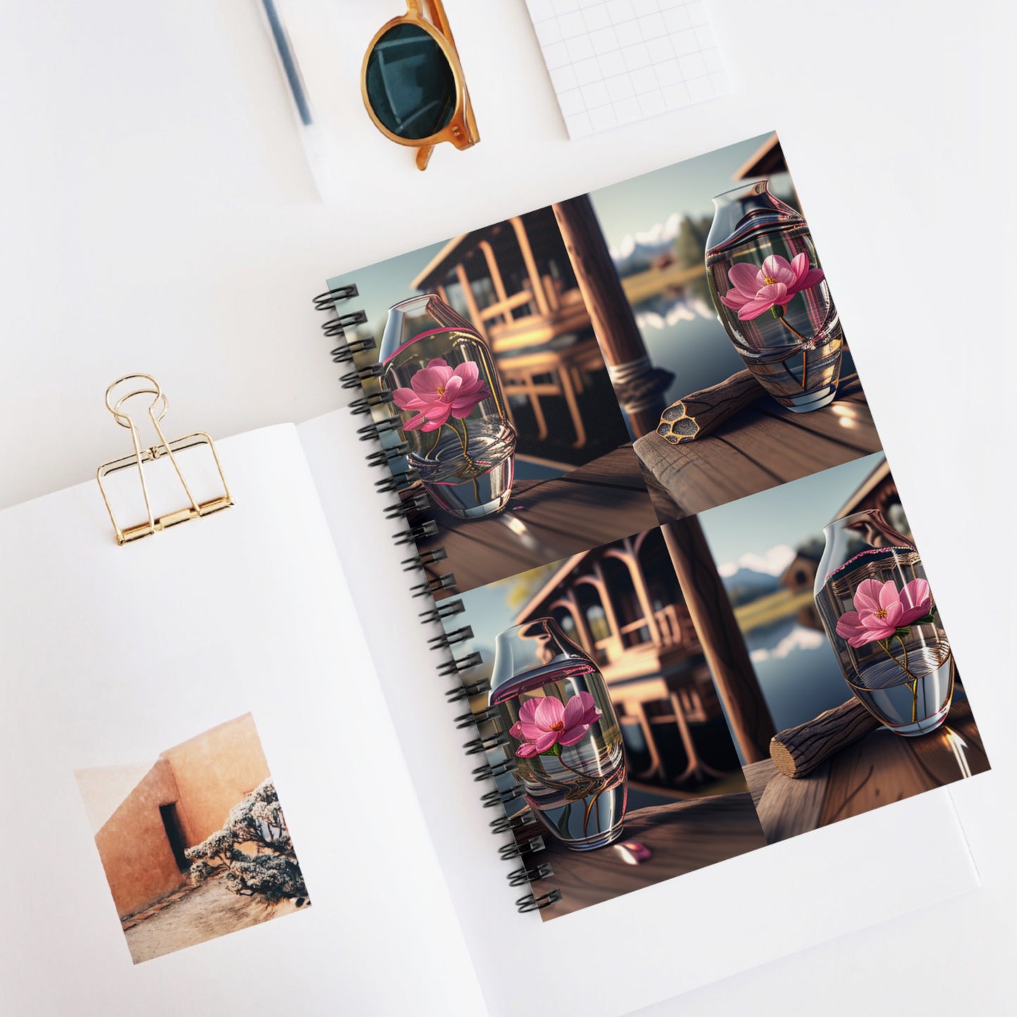 Spiral Notebook - Ruled Line Pink Magnolia 5