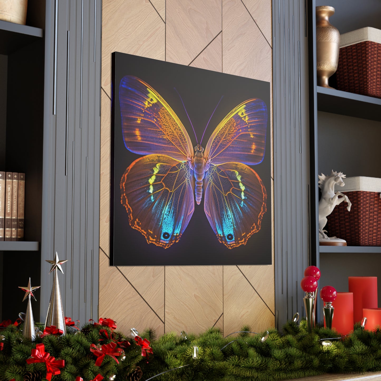 Canvas Gallery Wraps Neon Butterfly Flair 2