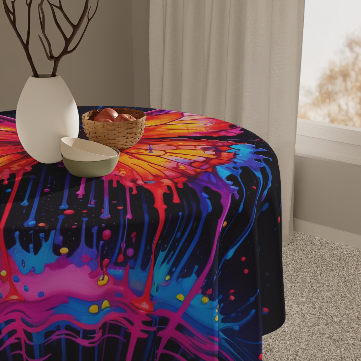 Tablecloth Pink Butterfly Flair 4