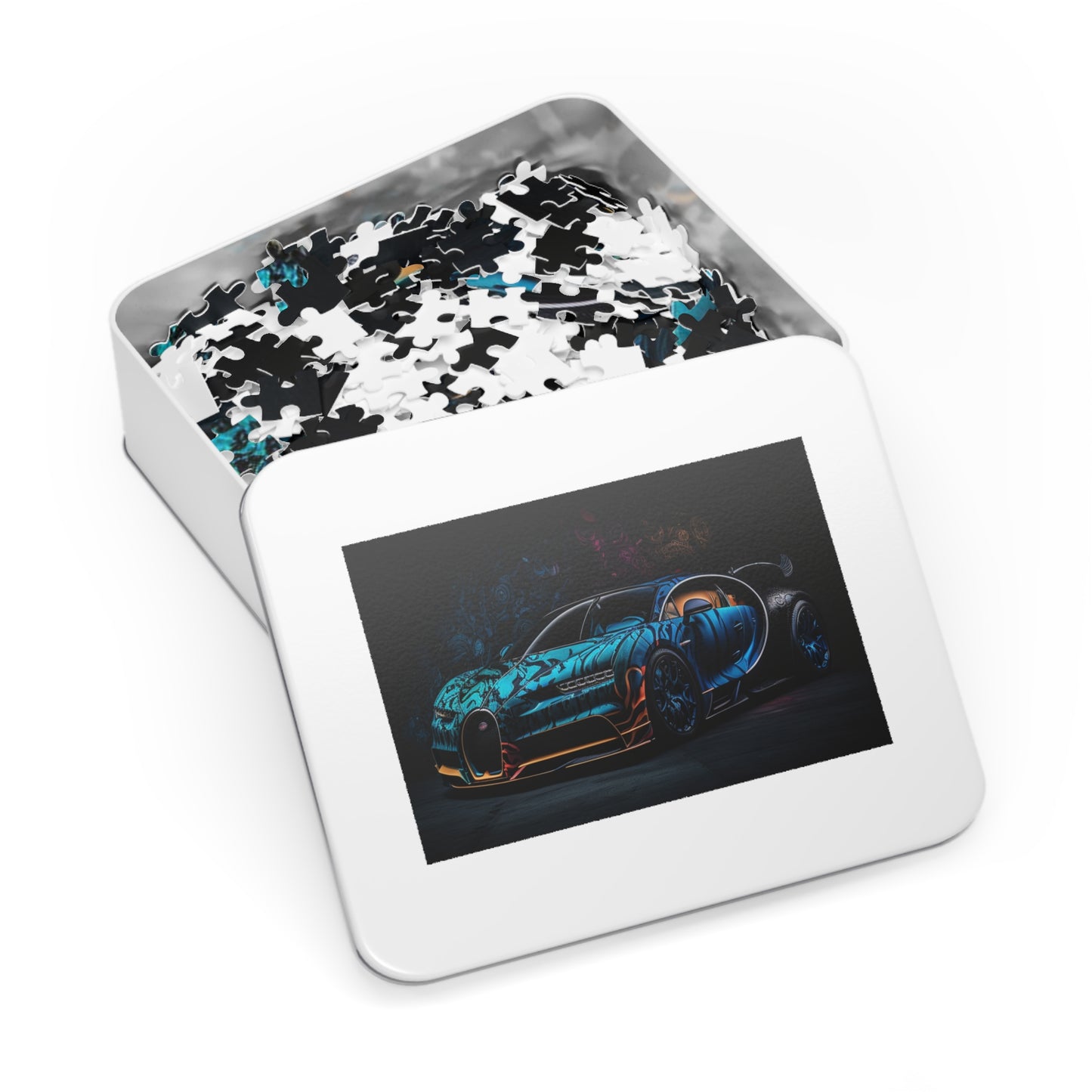 Jigsaw Puzzle (30, 110, 252, 500,1000-Piece) Bugatti Blue 3