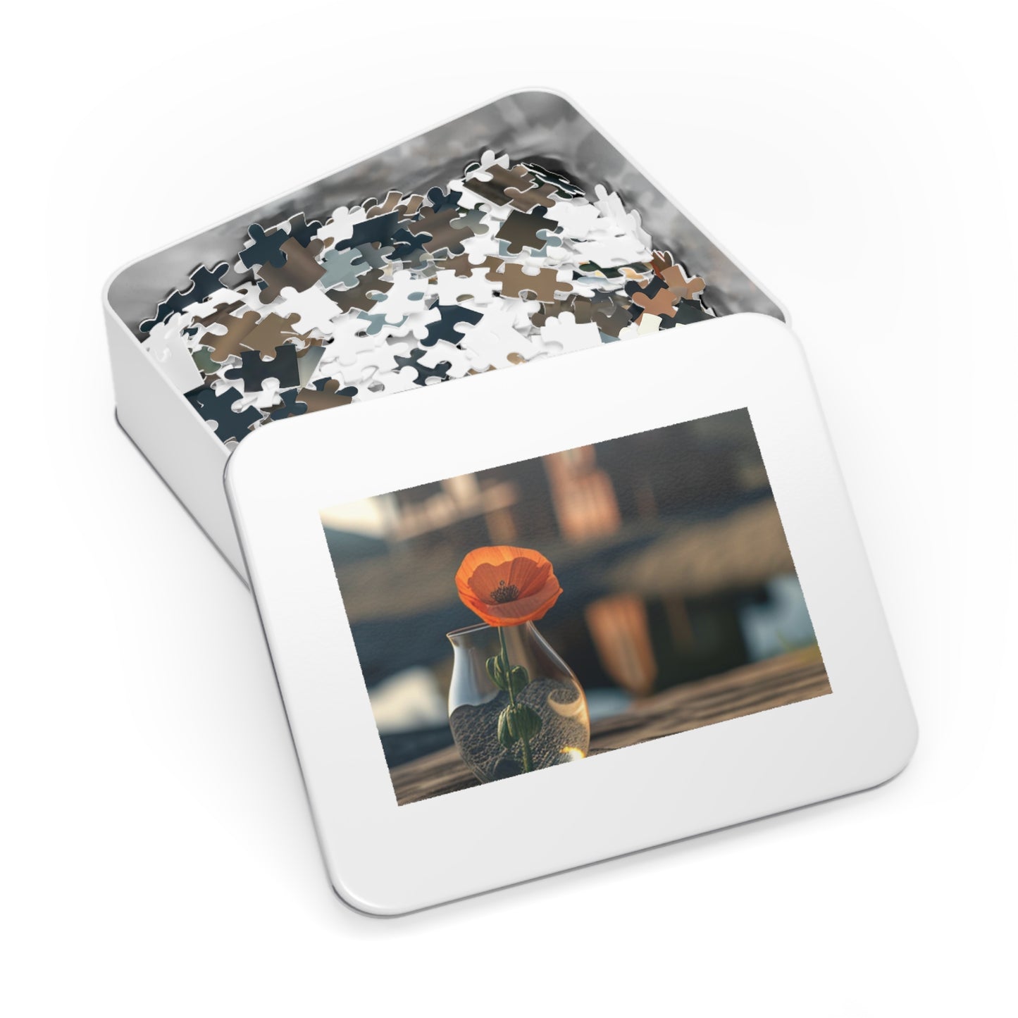 Jigsaw Puzzle (30, 110, 252, 500,1000-Piece) Orange Poppy in a Vase 4