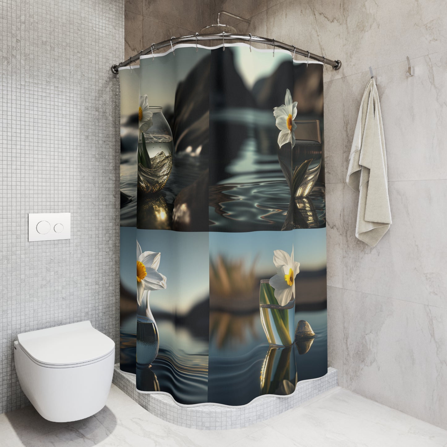Polyester Shower Curtain Daffodil 5