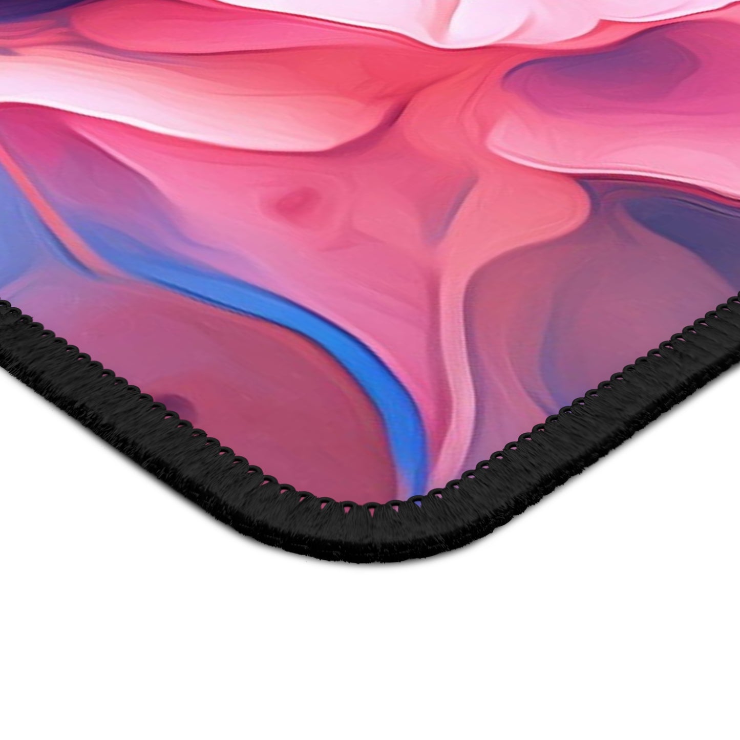 Gaming Mouse Pad Pink & Blue Tulip Rose 1