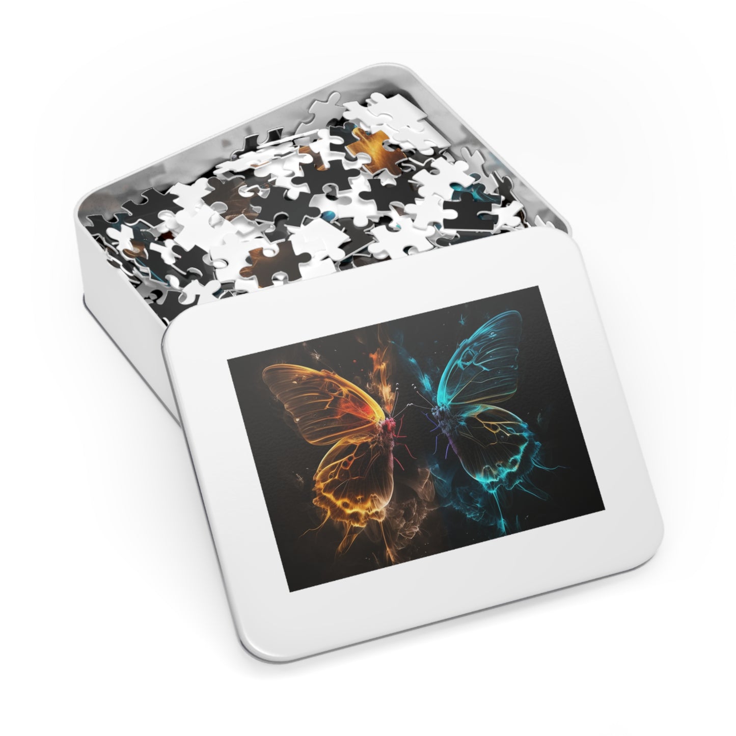 Jigsaw Puzzle (30, 110, 252, 500,1000-Piece) Kiss Neon Butterfly 7