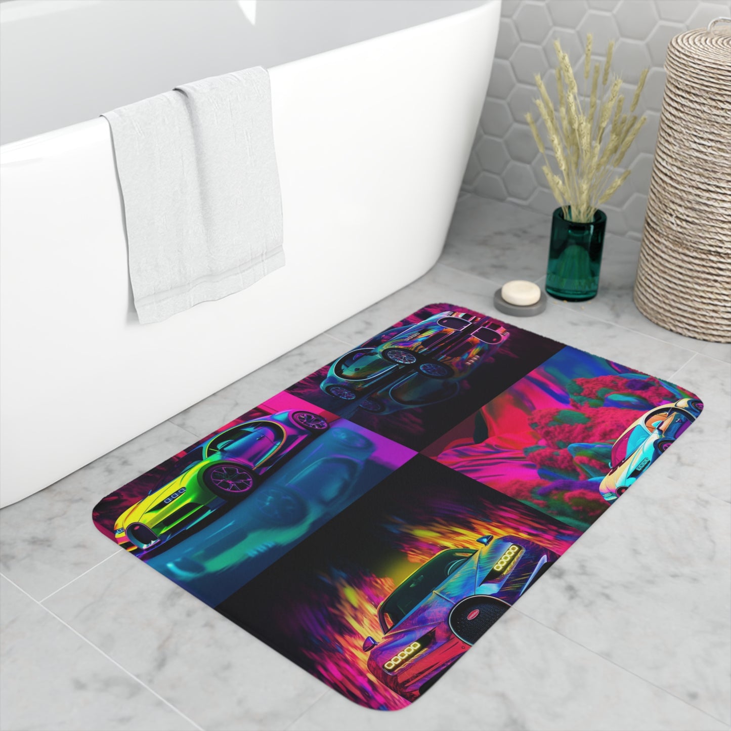 Memory Foam Bath Mat Florescent Bugatti Flair 5