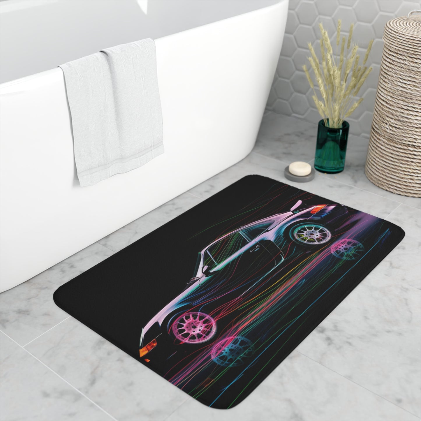 Memory Foam Bath Mat Porsche 933 1