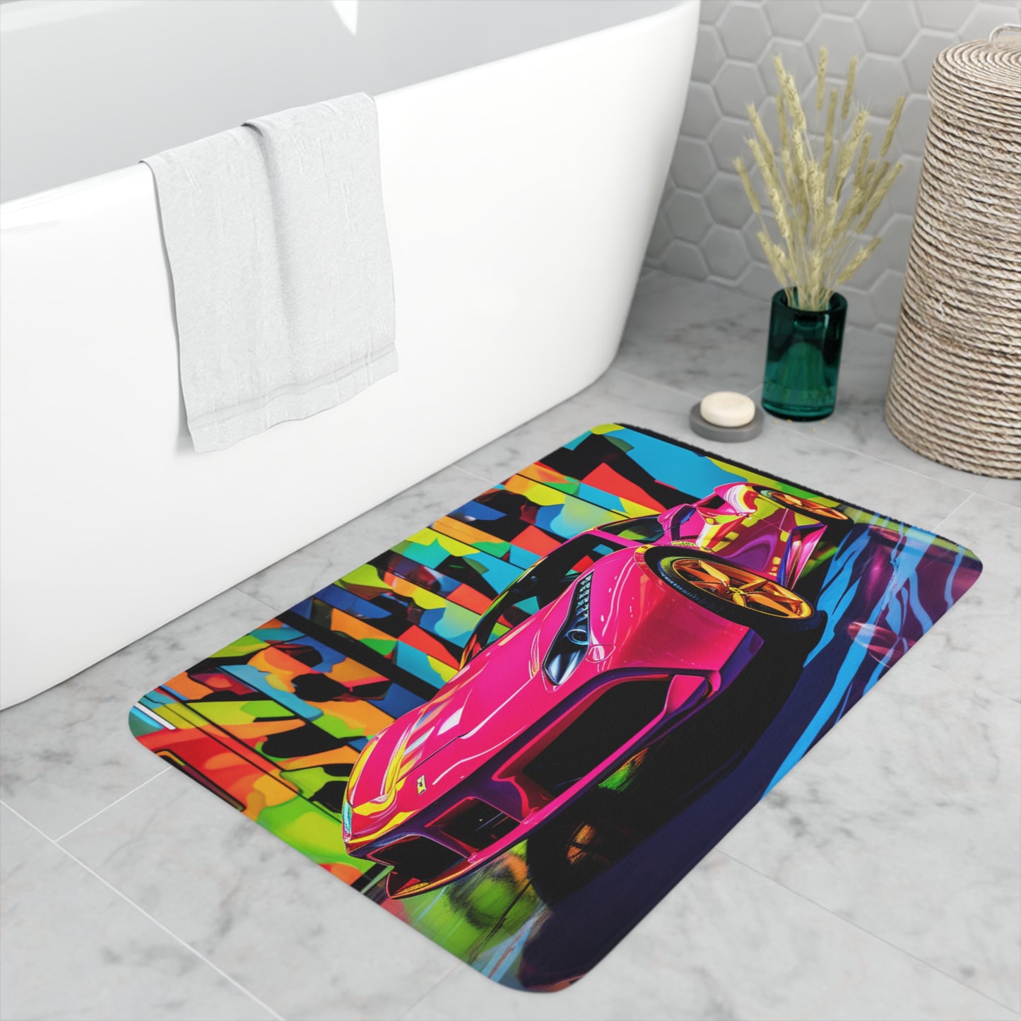 Memory Foam Bath Mat Ferrari Flair Macro 1