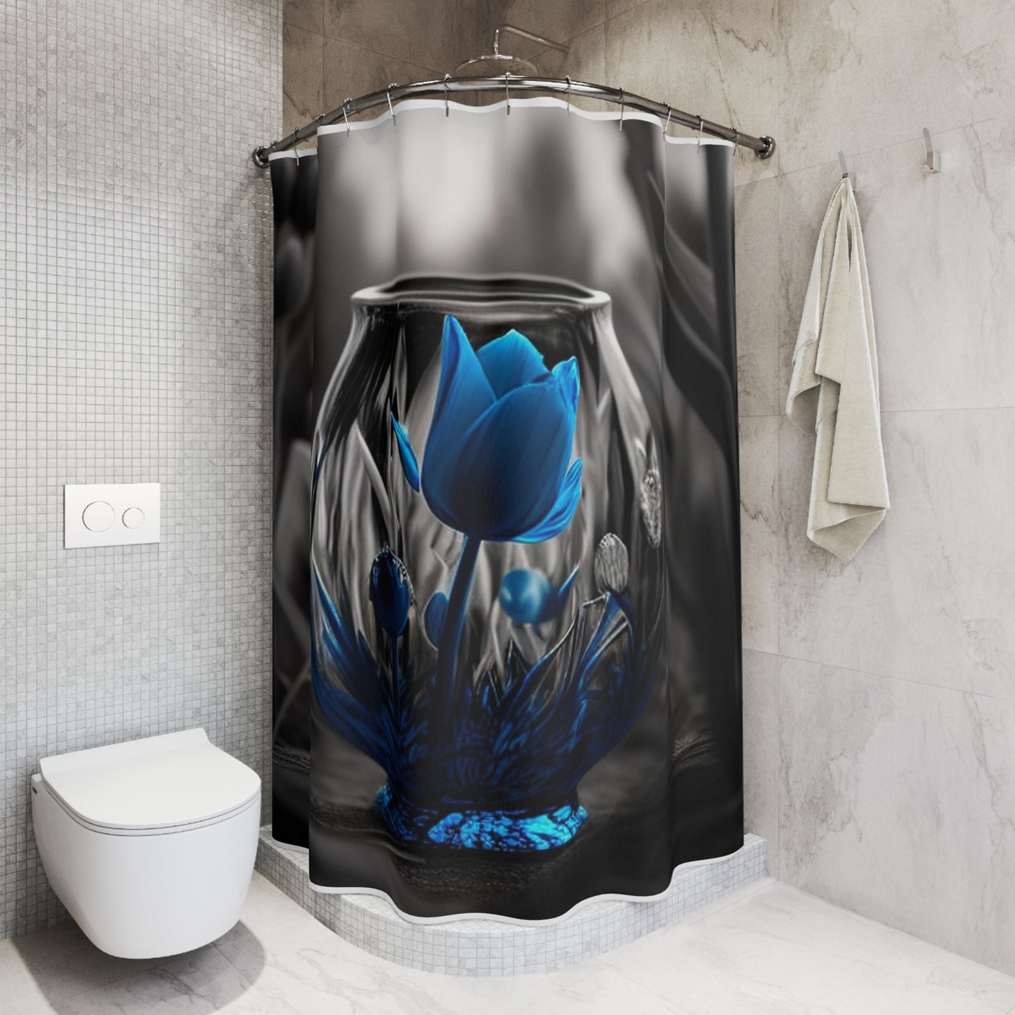 Polyester Shower Curtain Tulip 2