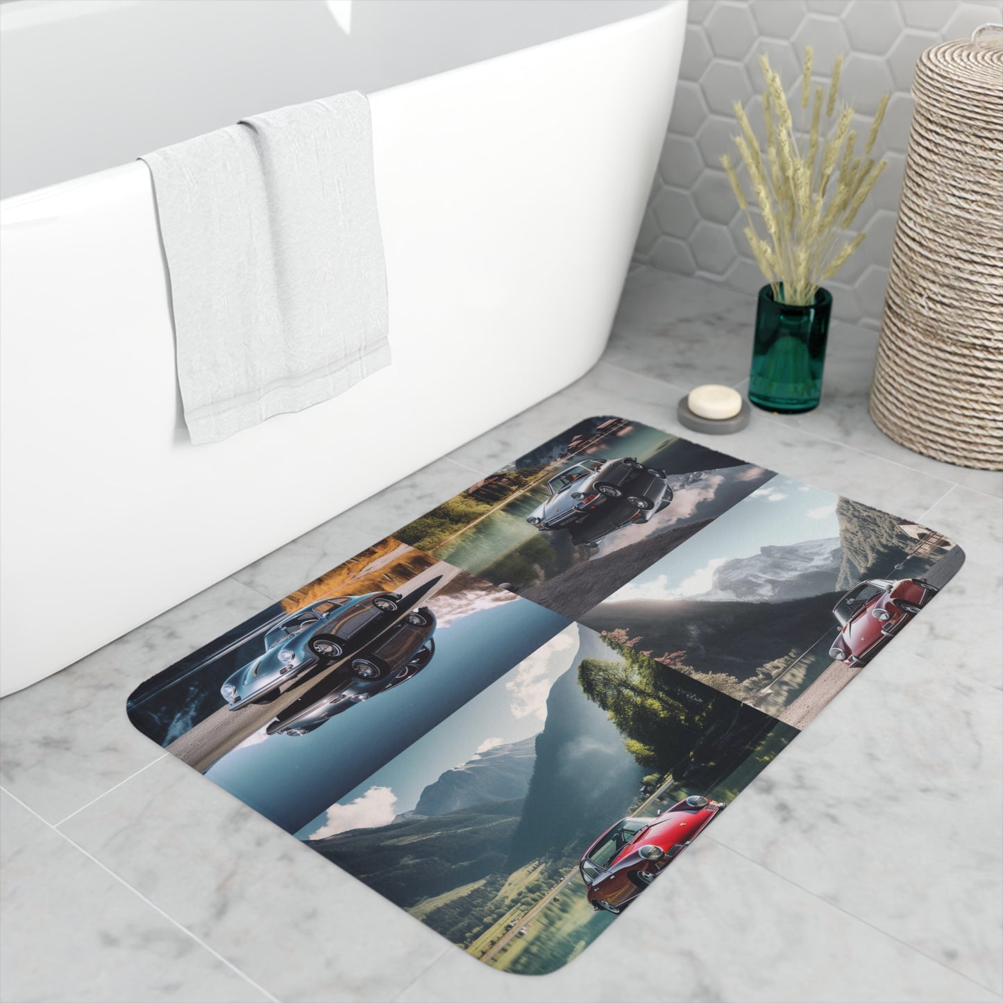 Memory Foam Bath Mat Porsche Lake 5