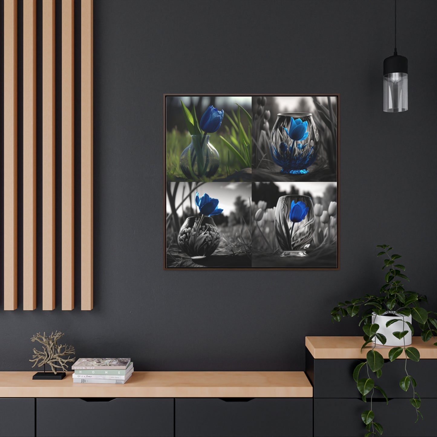 Gallery Canvas Wraps, Square Frame Tulip 5