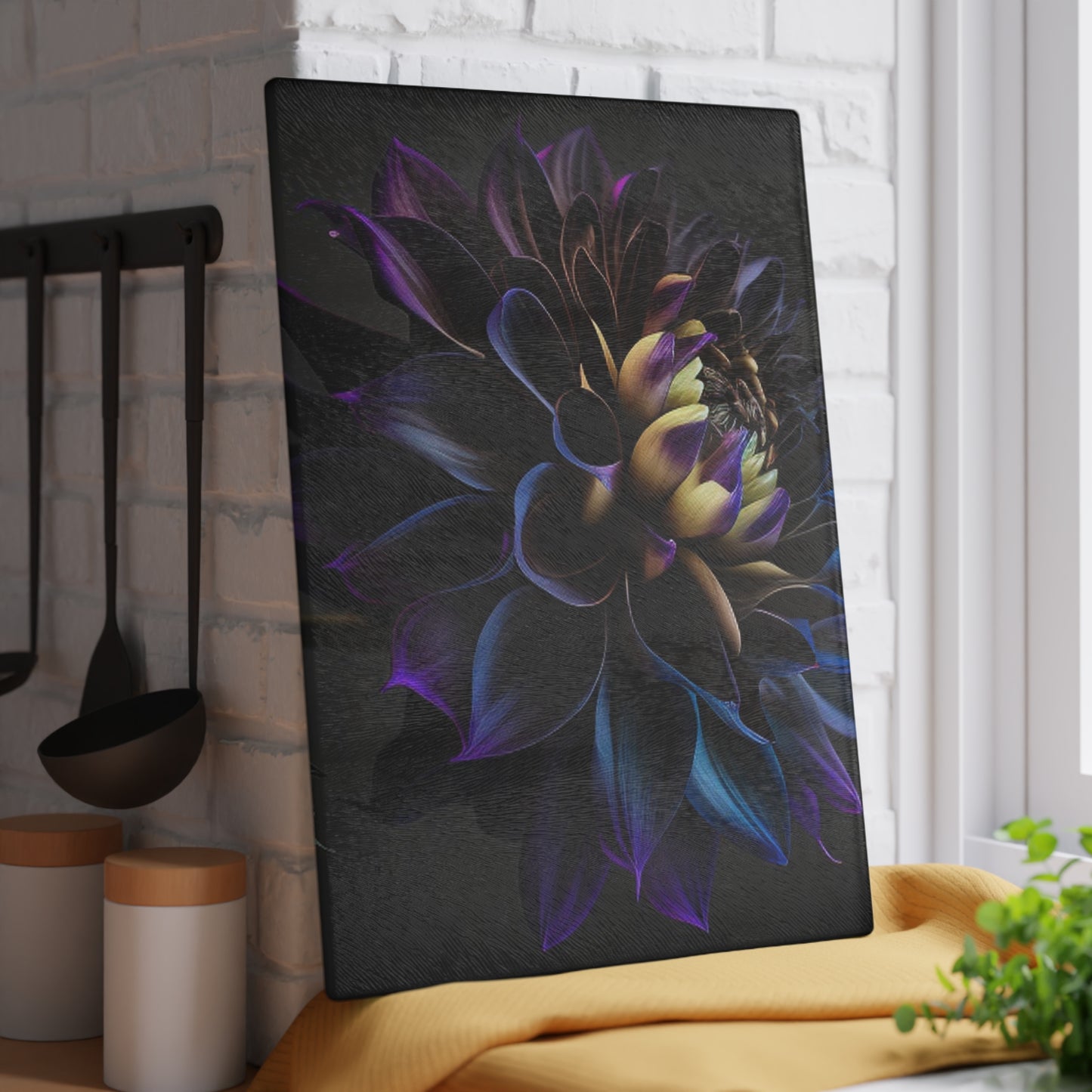 Glass Cutting Board Dahlia Purple 1