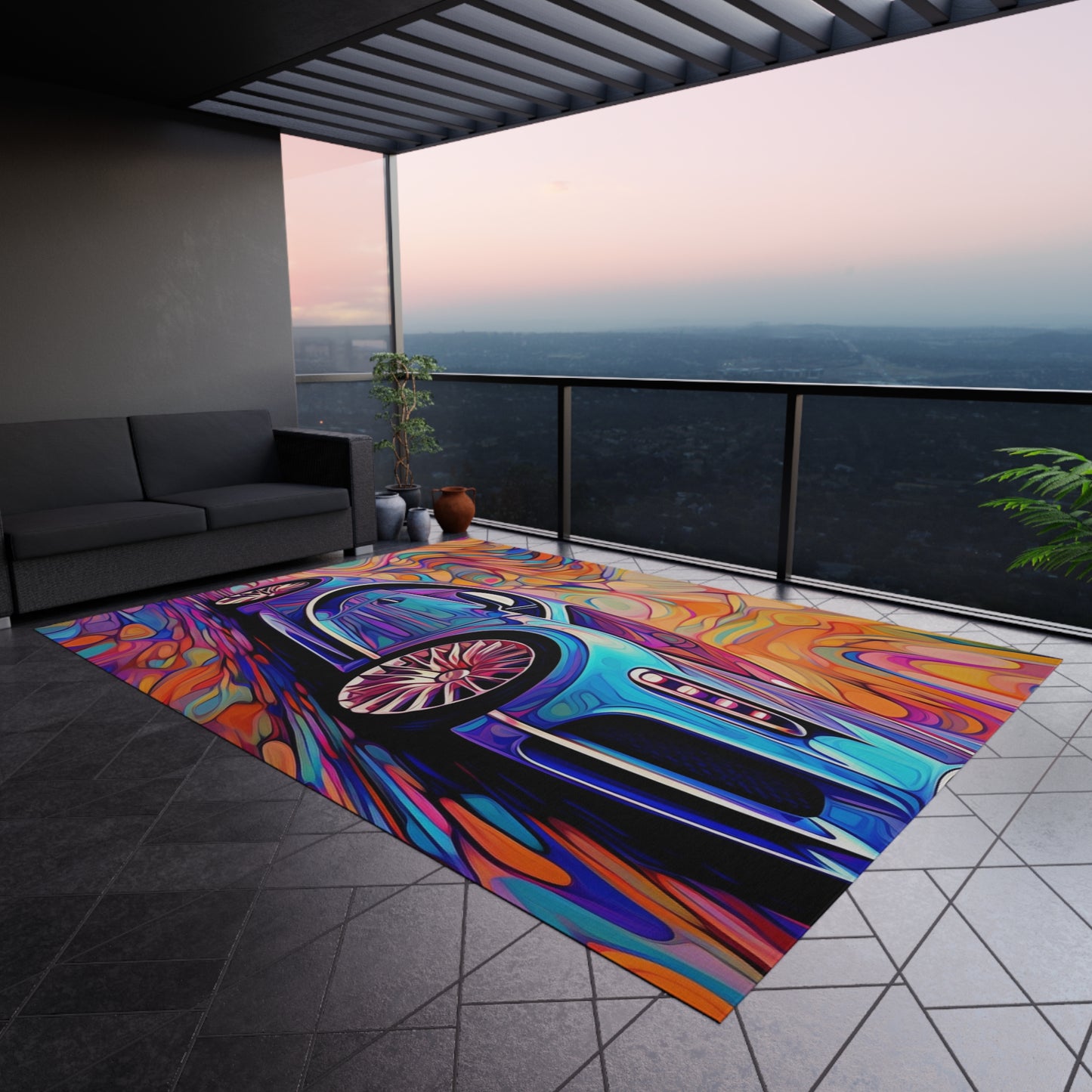Outdoor Rug Bugatti Abstract Concept 3