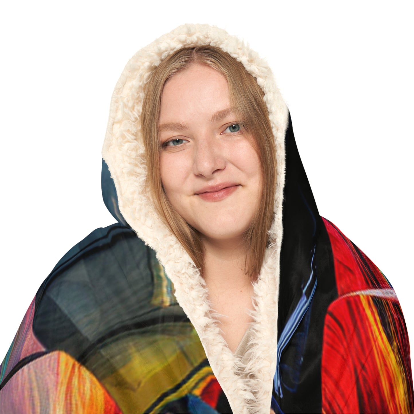 Snuggle Hooded Blanket Ferrari Neon 3