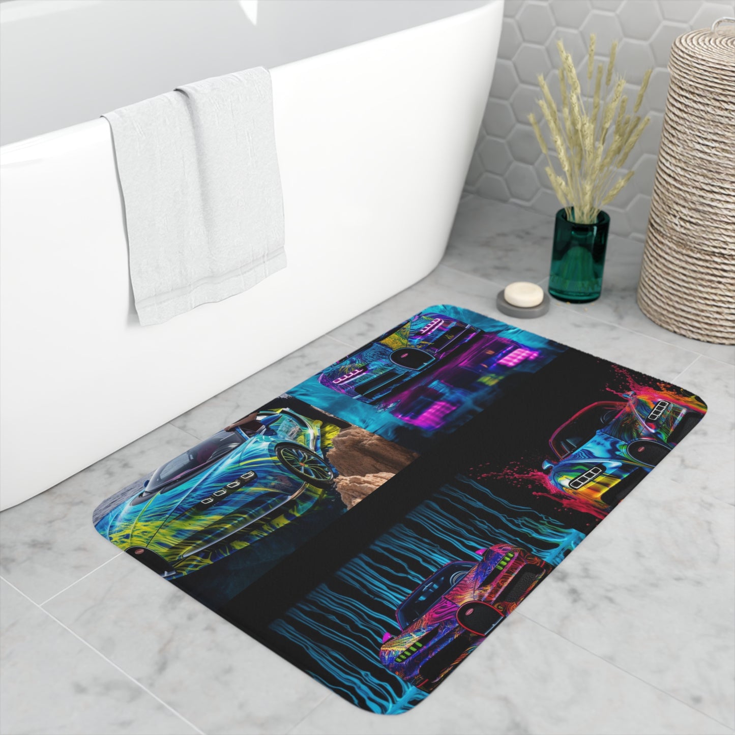 Memory Foam Bath Mat Bugatti Water 5