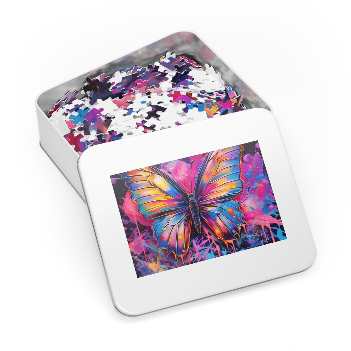 Jigsaw Puzzle (30, 110, 252, 500,1000-Piece) Pink Butterfly Flair 3