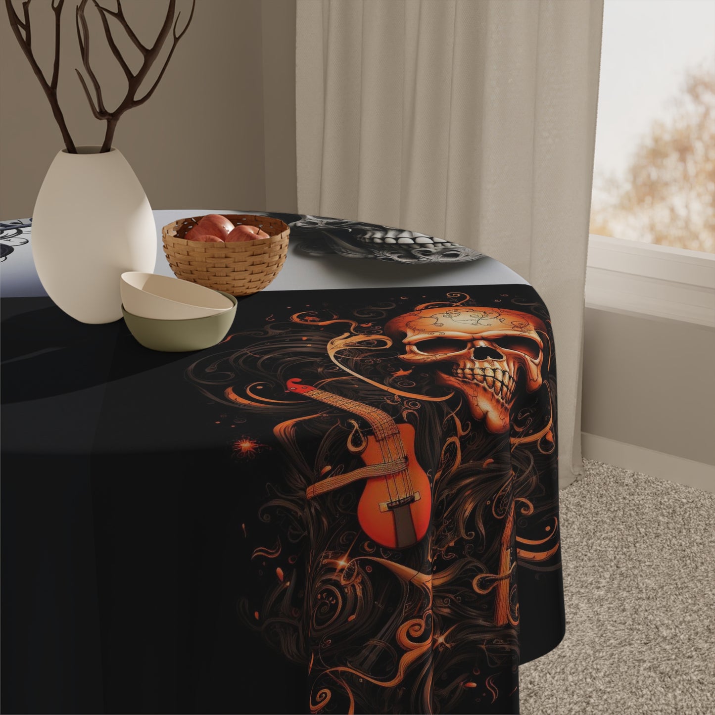 Tablecloth Skull Treble Clef 5