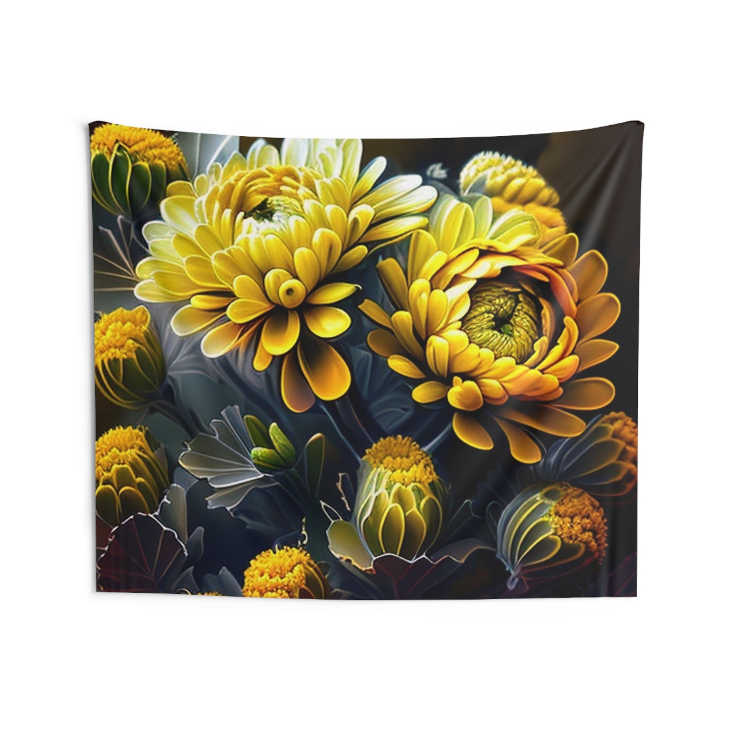 Indoor Wall Tapestries Yellow Hermosas Flores Amarillas 4