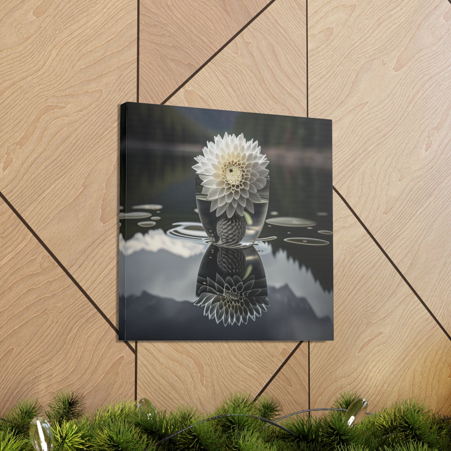 Canvas Gallery Wraps White Dahlia 3