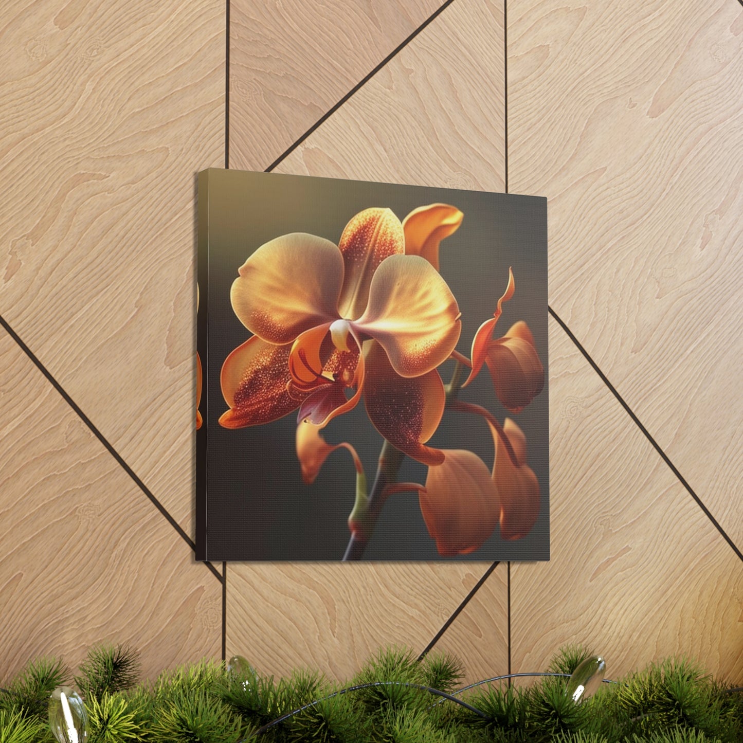 Canvas Gallery Wraps Orange Orchid 1