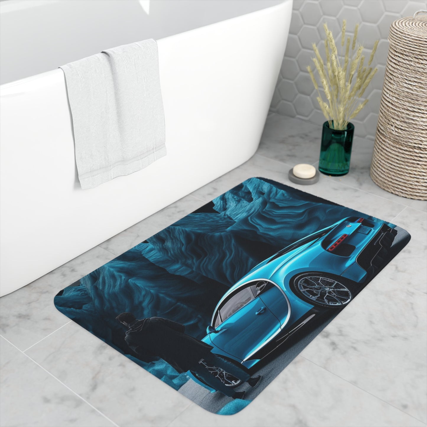 Memory Foam Bath Mat Bugatti Real Look 3