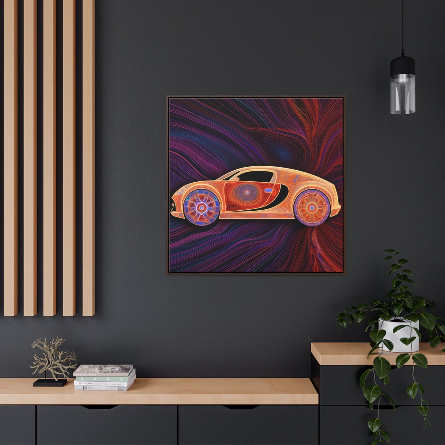 Gallery Canvas Wraps, Square Frame Bugatti Abstract Concept 2