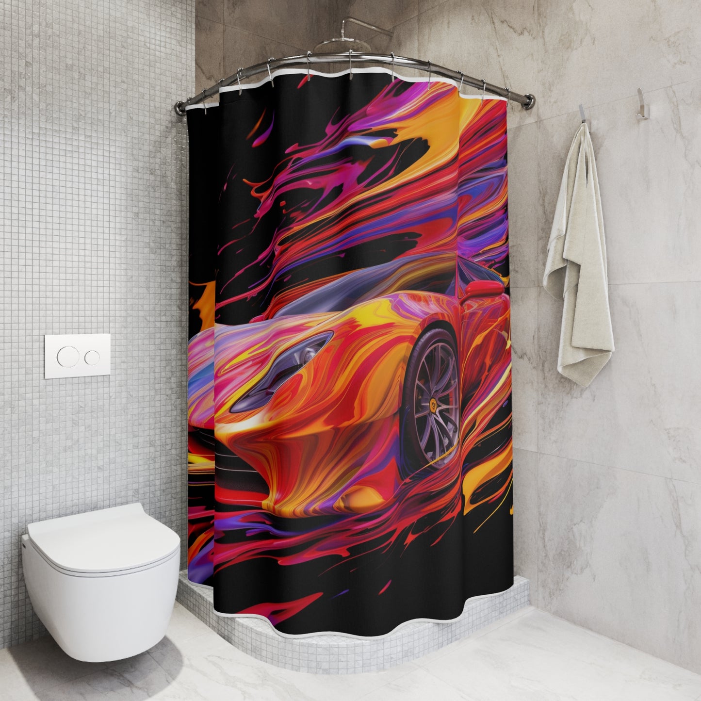 Polyester Shower Curtain Ferrari Water Fusion 2