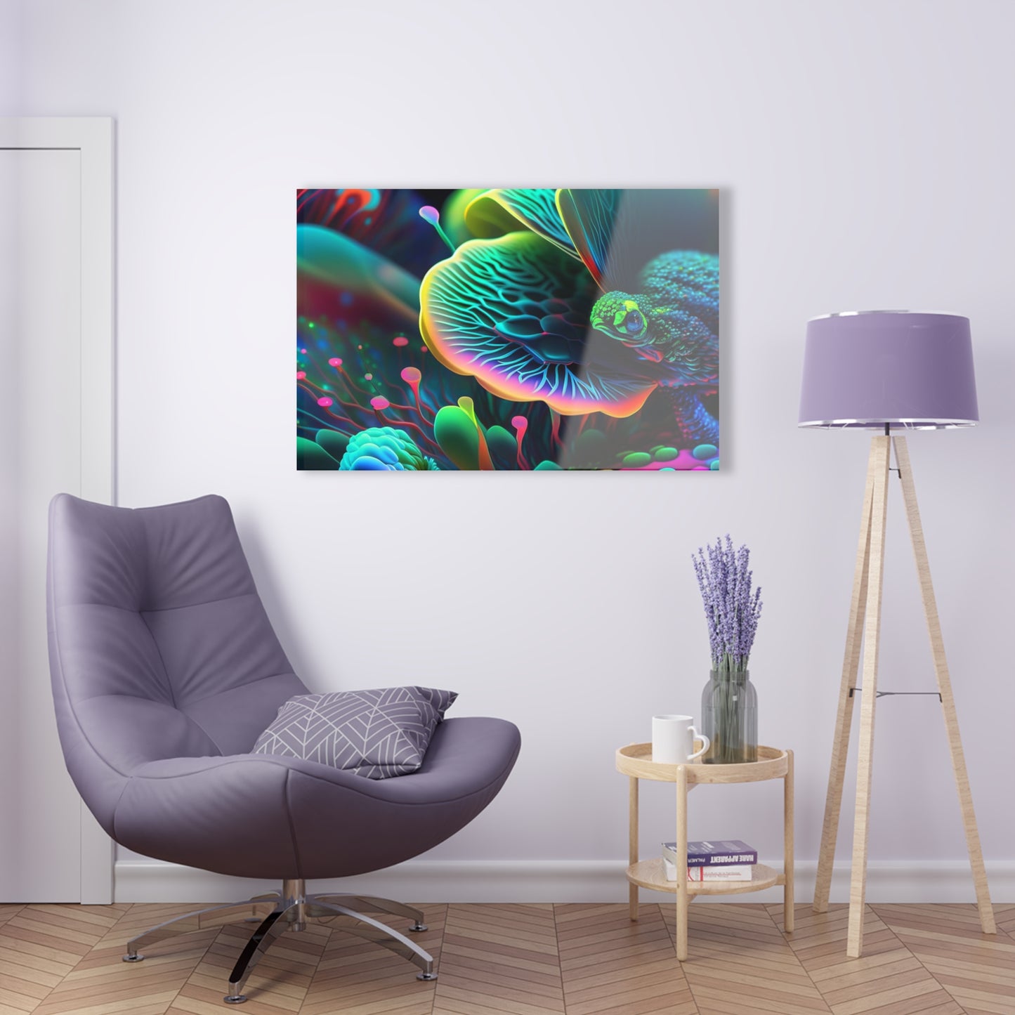 Acrylic Prints Neon Florescent Glow 2