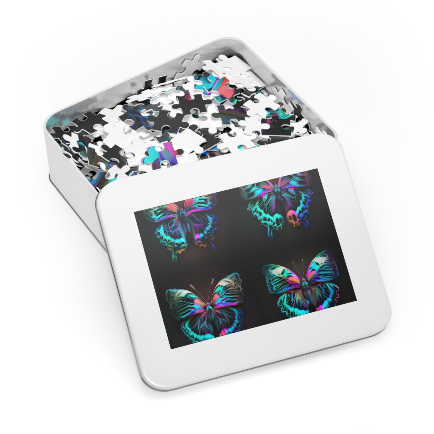 Jigsaw Puzzle (30, 110, 252, 500,1000-Piece) Neon Butterfly Fusion 5