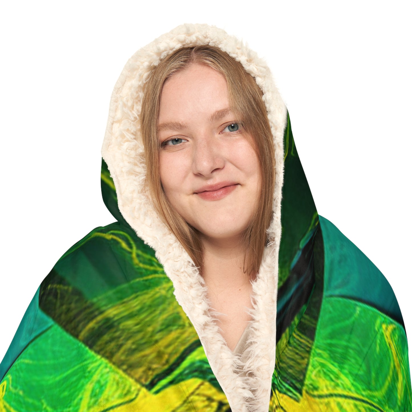 Snuggle Hooded Blanket Ferrari Neon 2