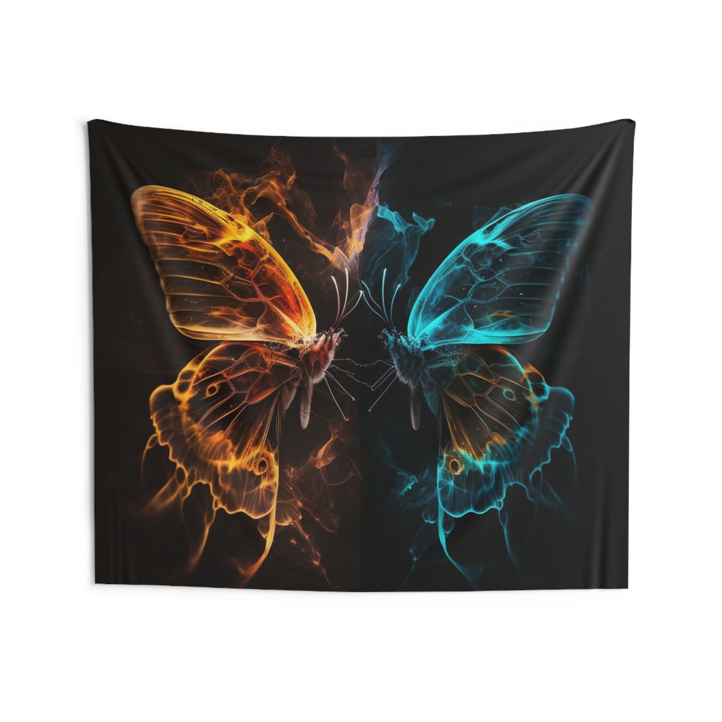 Indoor Wall Tapestries Kiss Neon Butterfly 6