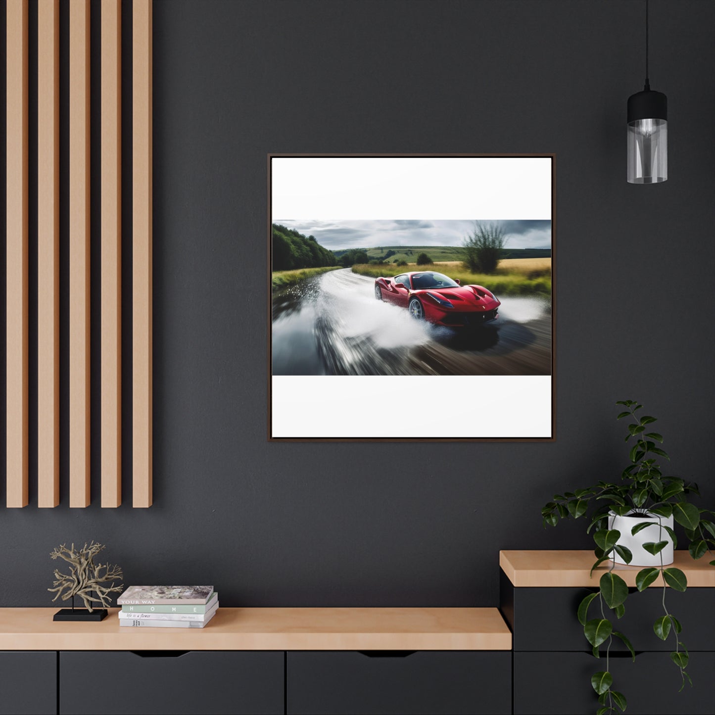 Gallery Canvas Wraps, Square Frame Water Ferrari Splash 4