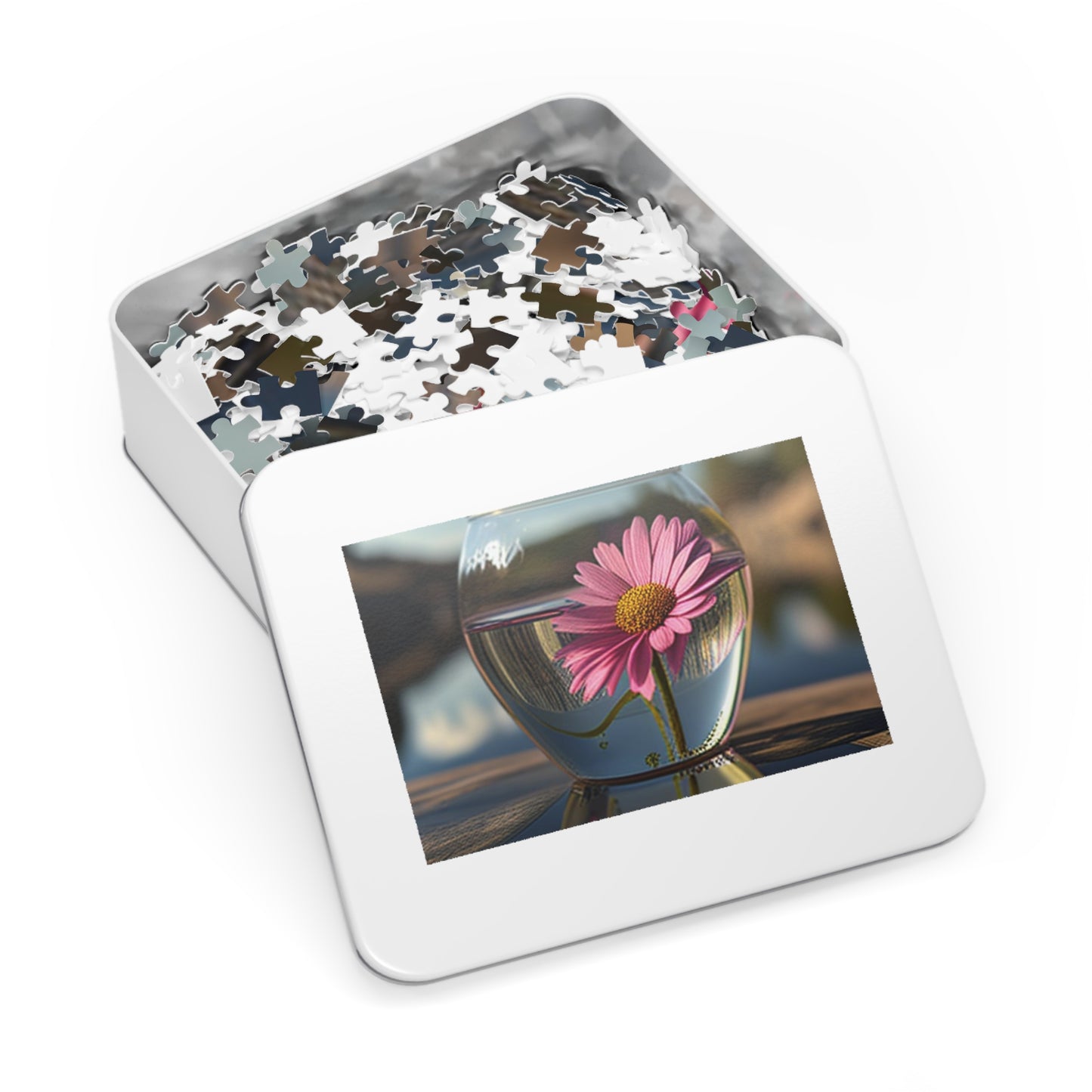 Jigsaw Puzzle (30, 110, 252, 500,1000-Piece) Pink Daisy 3