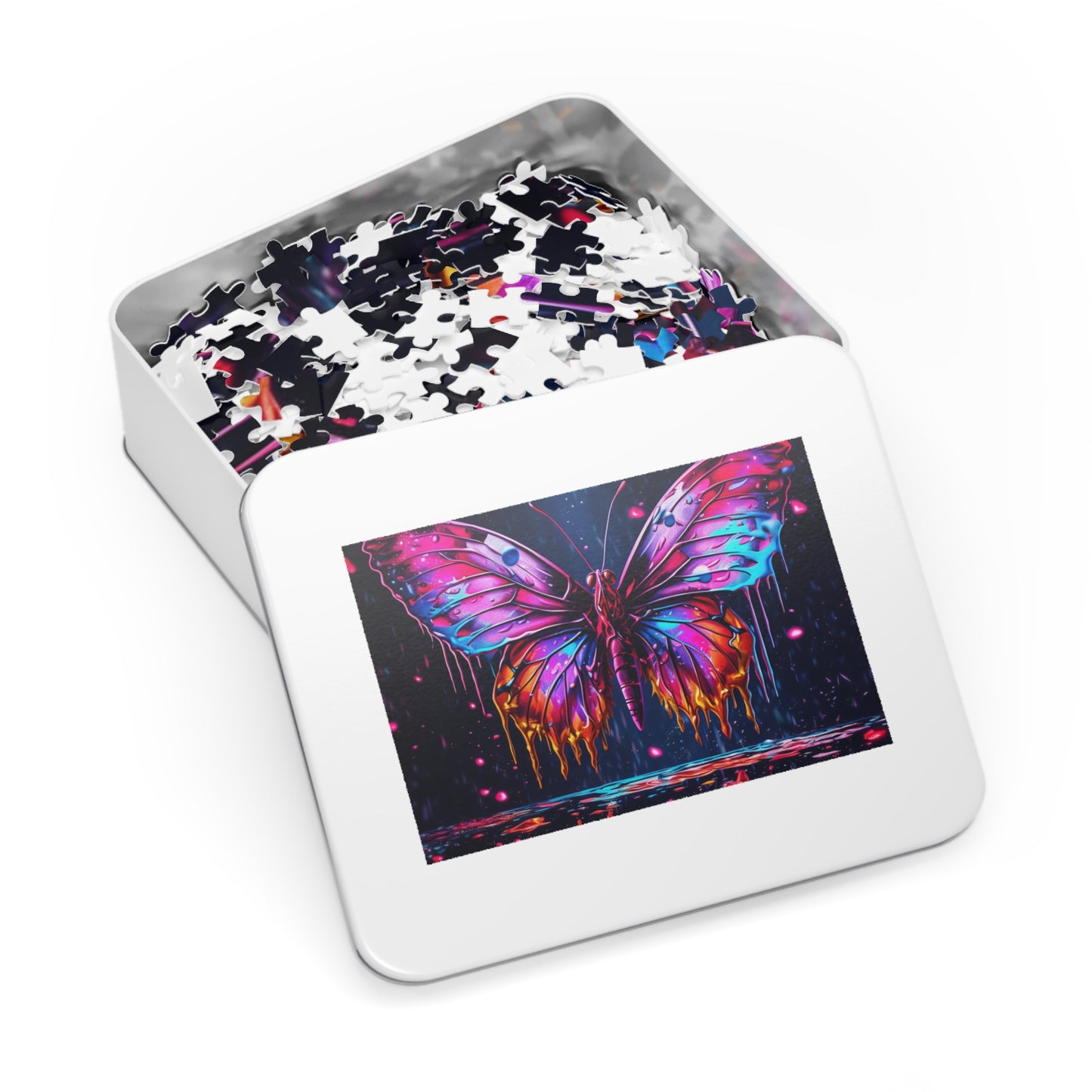 Jigsaw Puzzle (30, 110, 252, 500,1000-Piece) Pink Butterfly Flair 2