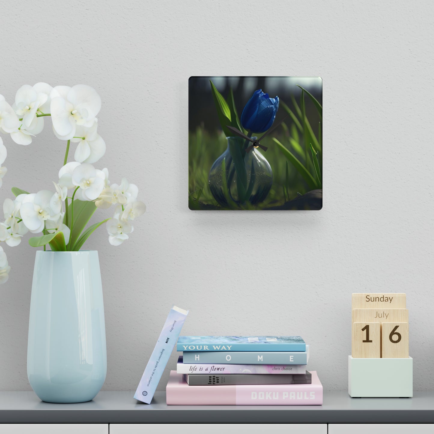 Acrylic Wall Clock Tulip 1