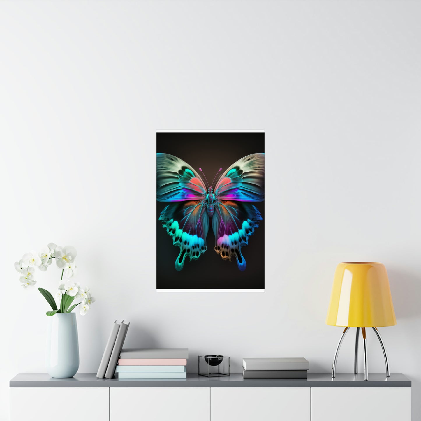 Premium Matte Vertical Posters Raw Hyper Color Butterfly 2