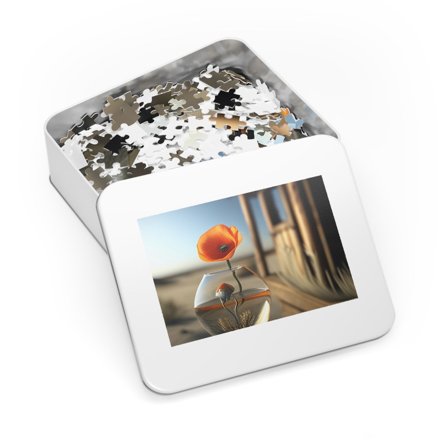 Jigsaw Puzzle (30, 110, 252, 500,1000-Piece) Orange Poppy in a Vase 1