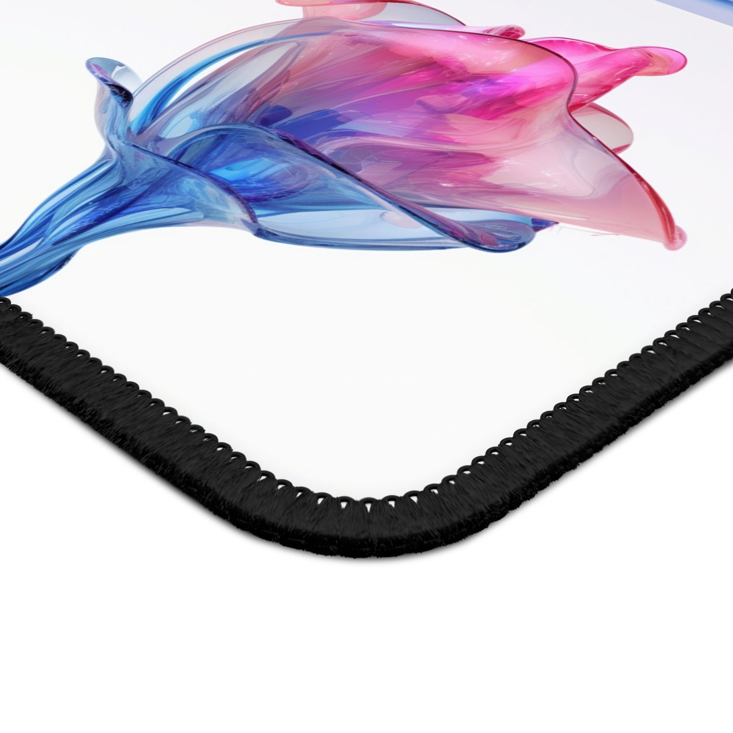 Gaming Mouse Pad Pink & Blue Tulip Rose 5