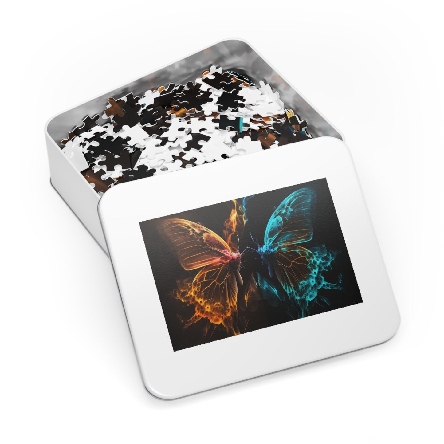 Jigsaw Puzzle (30, 110, 252, 500,1000-Piece) Kiss Neon Butterfly 10