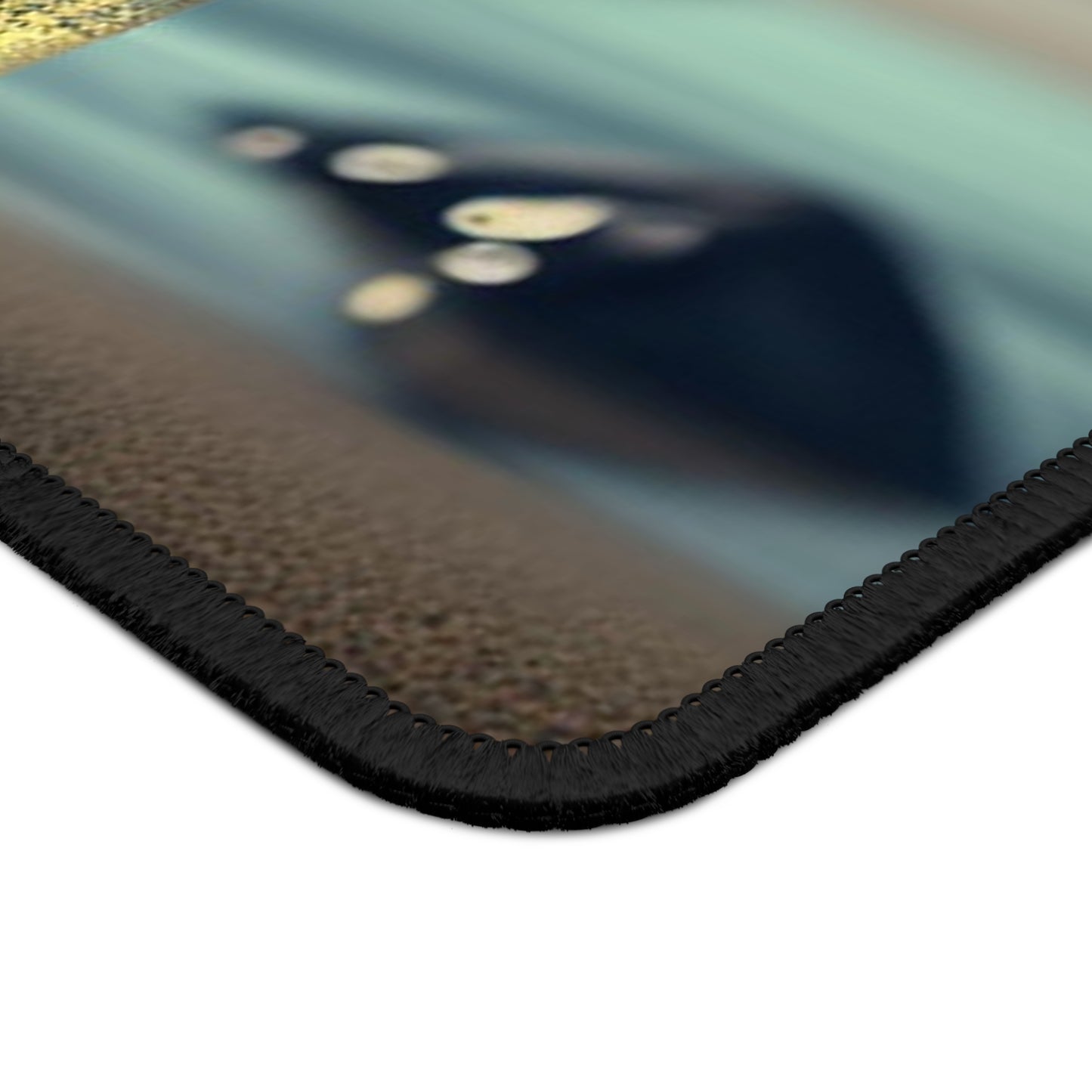 Gaming Mouse Pad Yellow Hibiscus glass 3