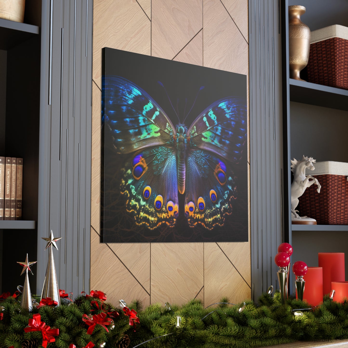 Canvas Gallery Wraps Neon Hue Butterfly 3