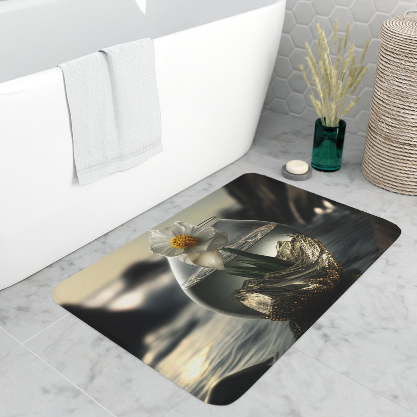 Memory Foam Bath Mat Daffodil 1