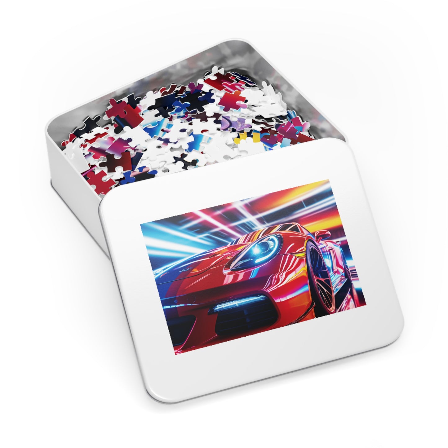 Jigsaw Puzzle (30, 110, 252, 500,1000-Piece) Macro Flag Ferrari 1