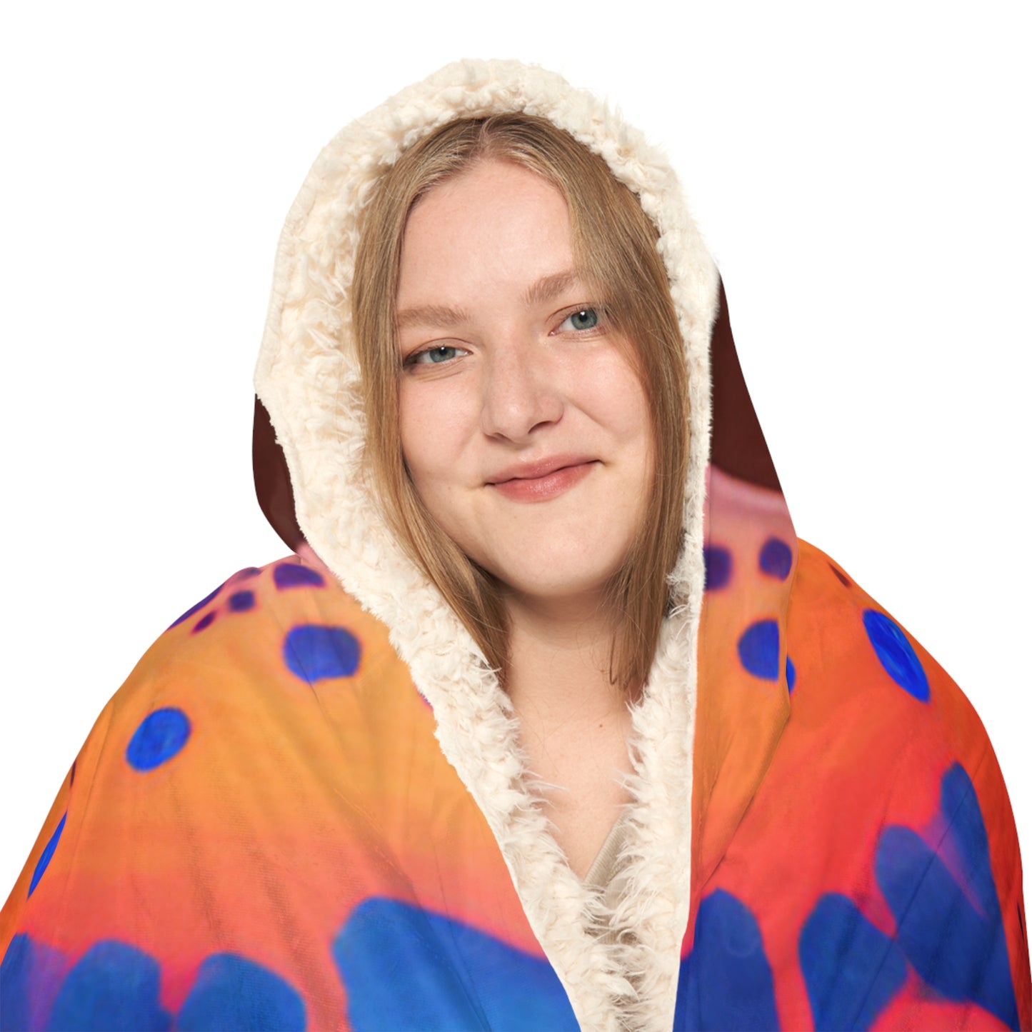 Snuggle Hooded Blanket Neon Butterfly Macro 3