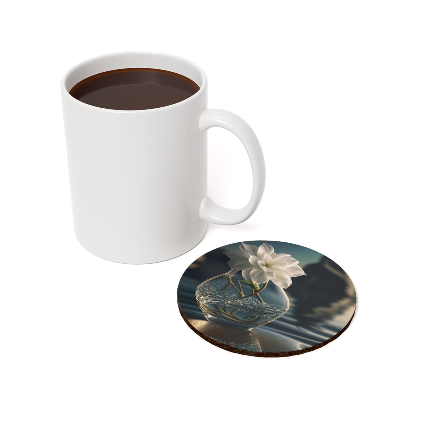 Cork Back Coaster Jasmine glass vase 4